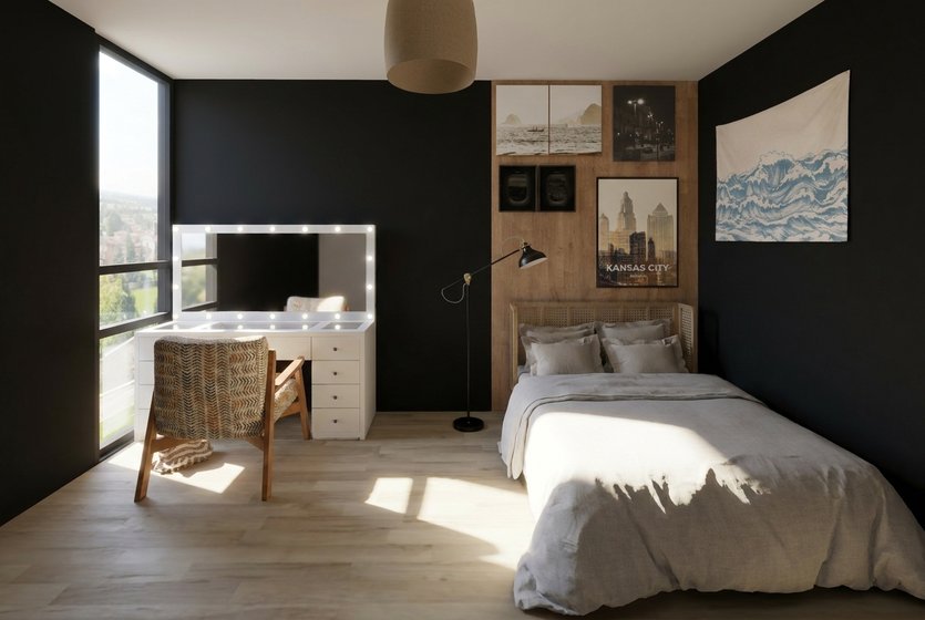 Mid-century bedroom