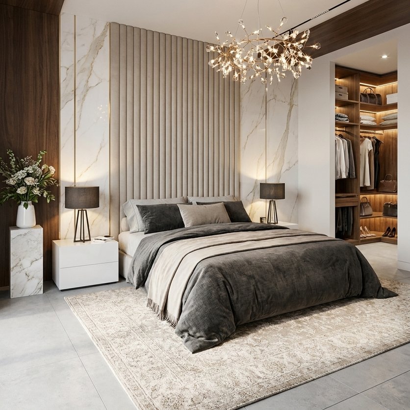 Mid-century bedroom