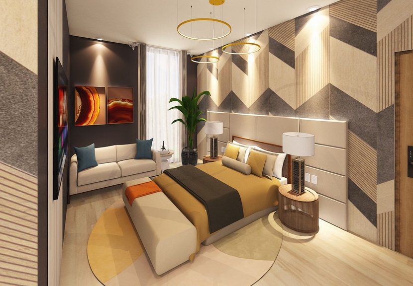 Contemporary bedroom