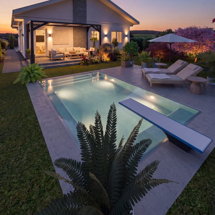 Modern outdoor space