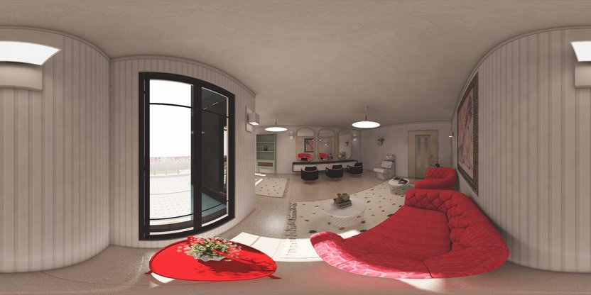 Grundriss im Stil Mid-Century