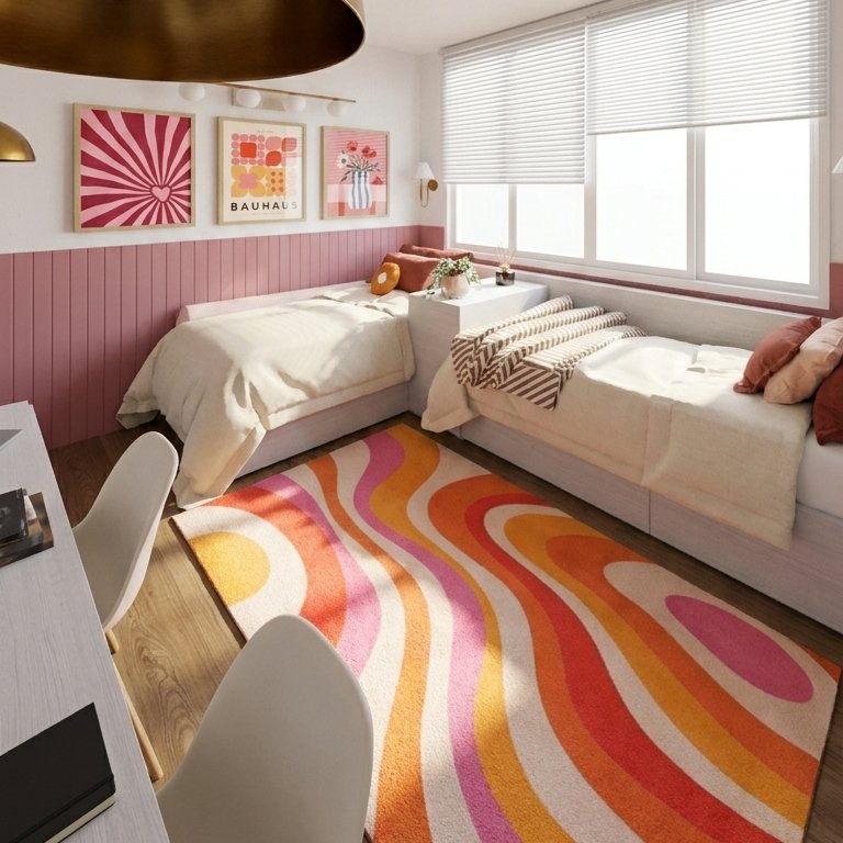 Retro 70s bedroom
