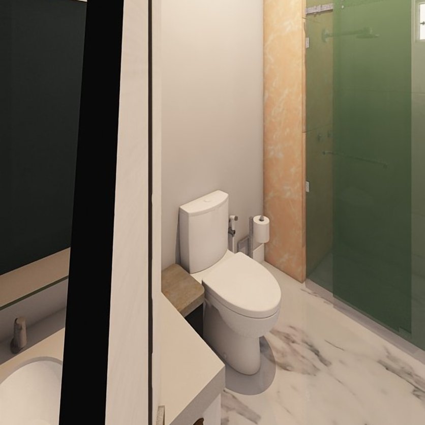 Mid-century bathroom