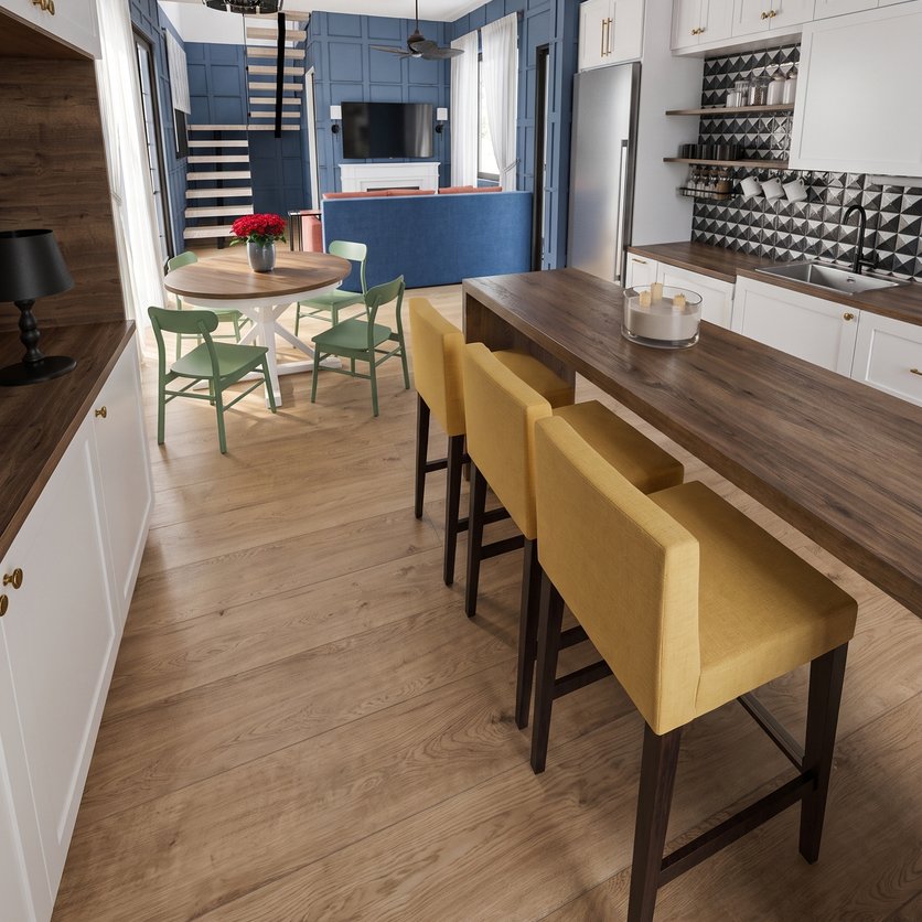cucina in stile Mid-century
