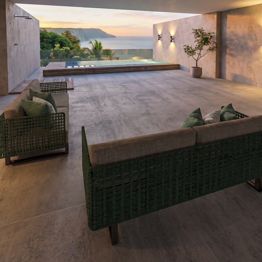 Mid-century outdoor space