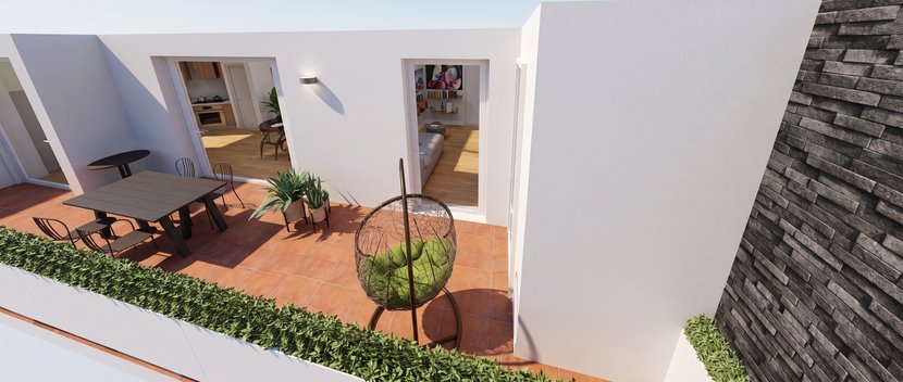 Modern outdoor space