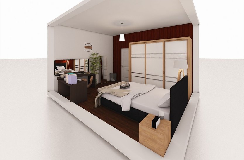 Mid-century bedroom