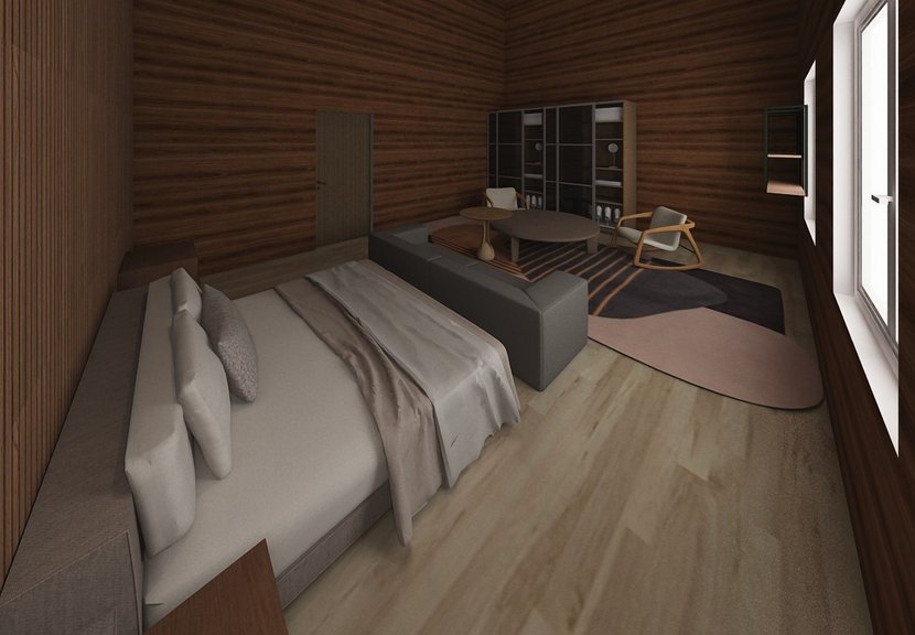 Mid-century bedroom