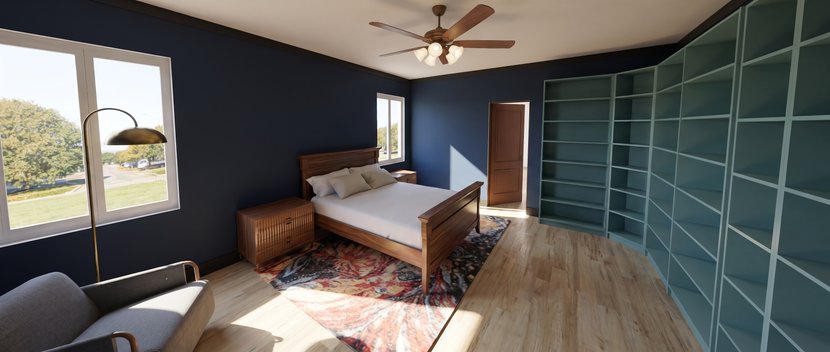 Mid-century bedroom