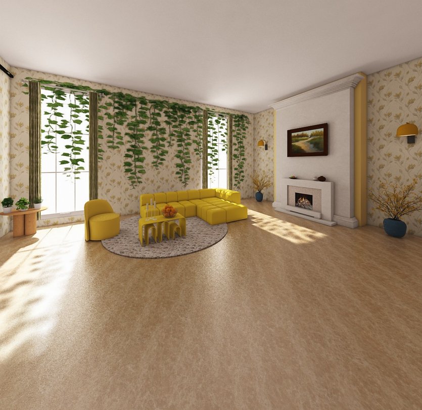 Mid-century living room