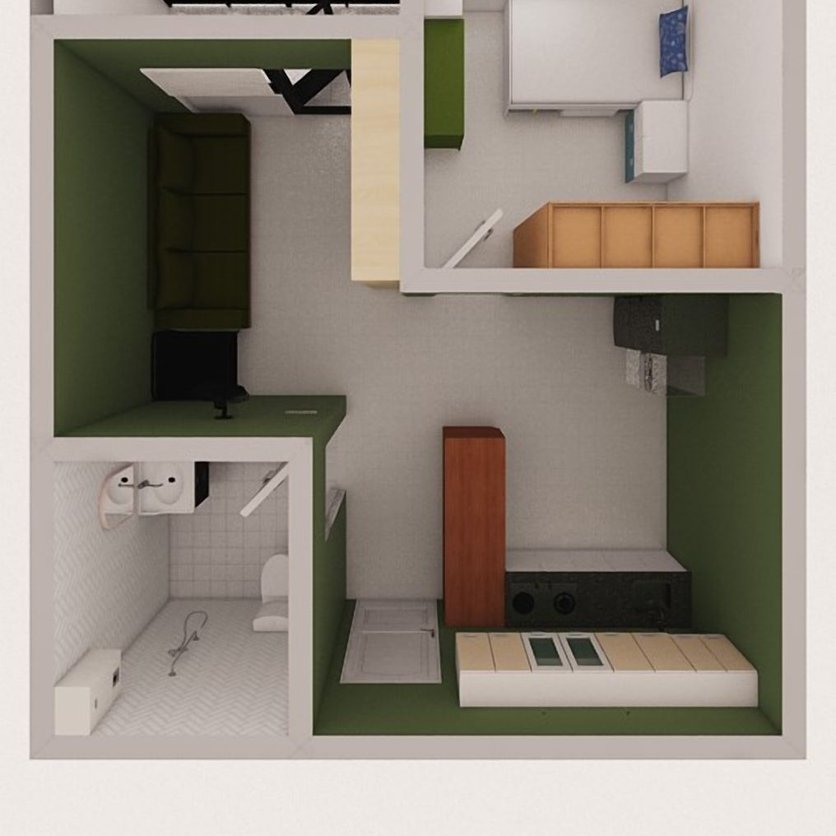 Mid-century living room