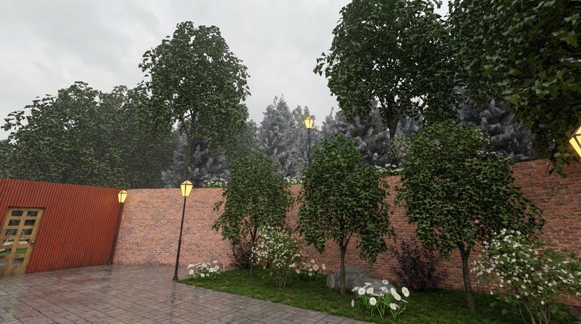 spazio esterno in stile Landscape Formal