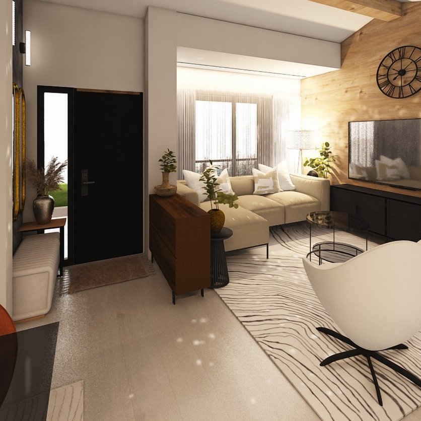 Mid-century living room