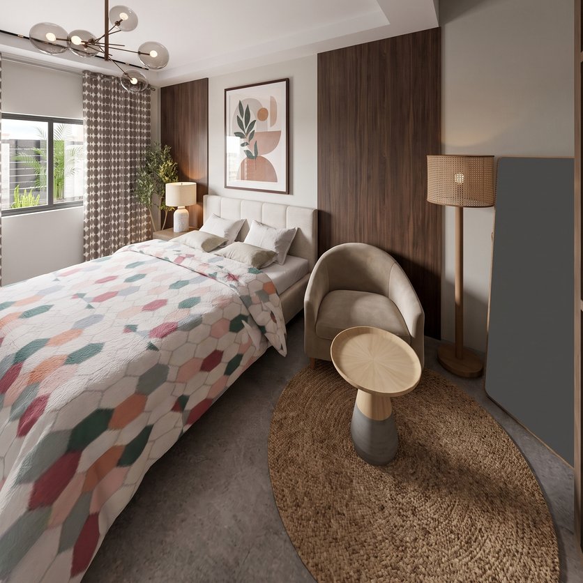 Contemporary bedroom
