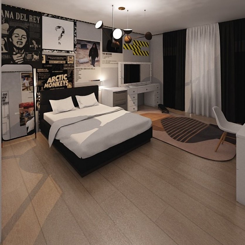 Mid-century bedroom