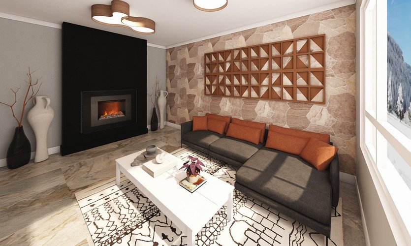 Mid-century living room