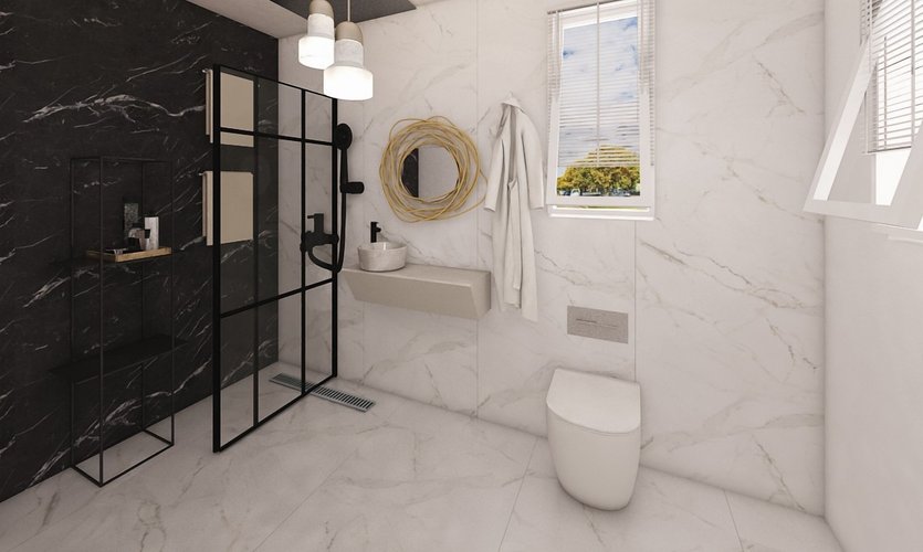 Mid-century bathroom