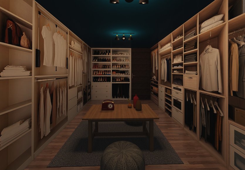 Mid-century closet