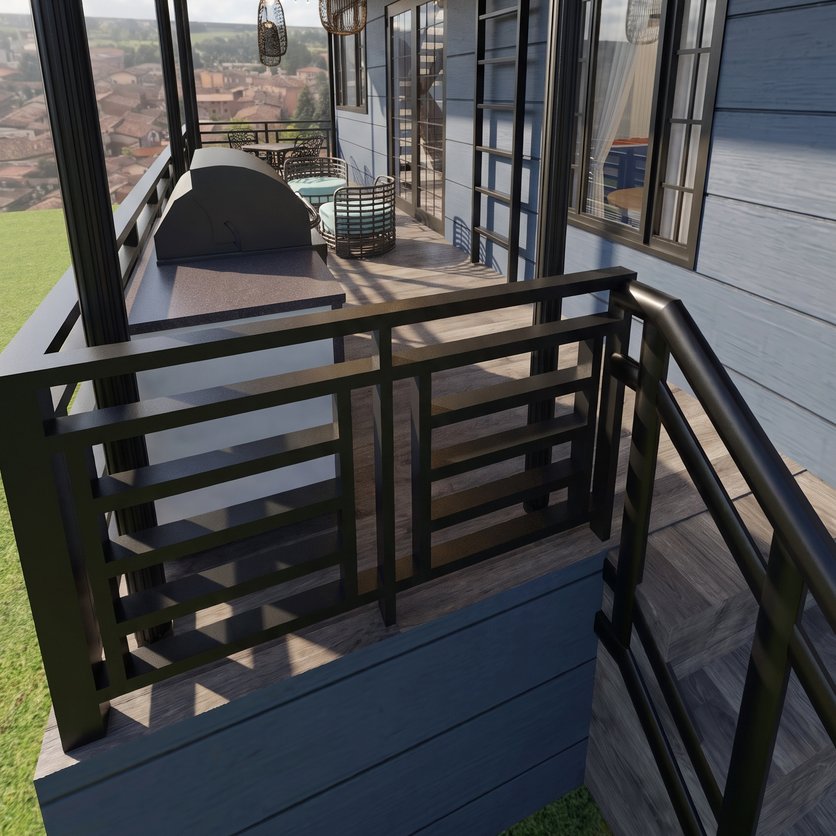 Contemporary outdoor space
