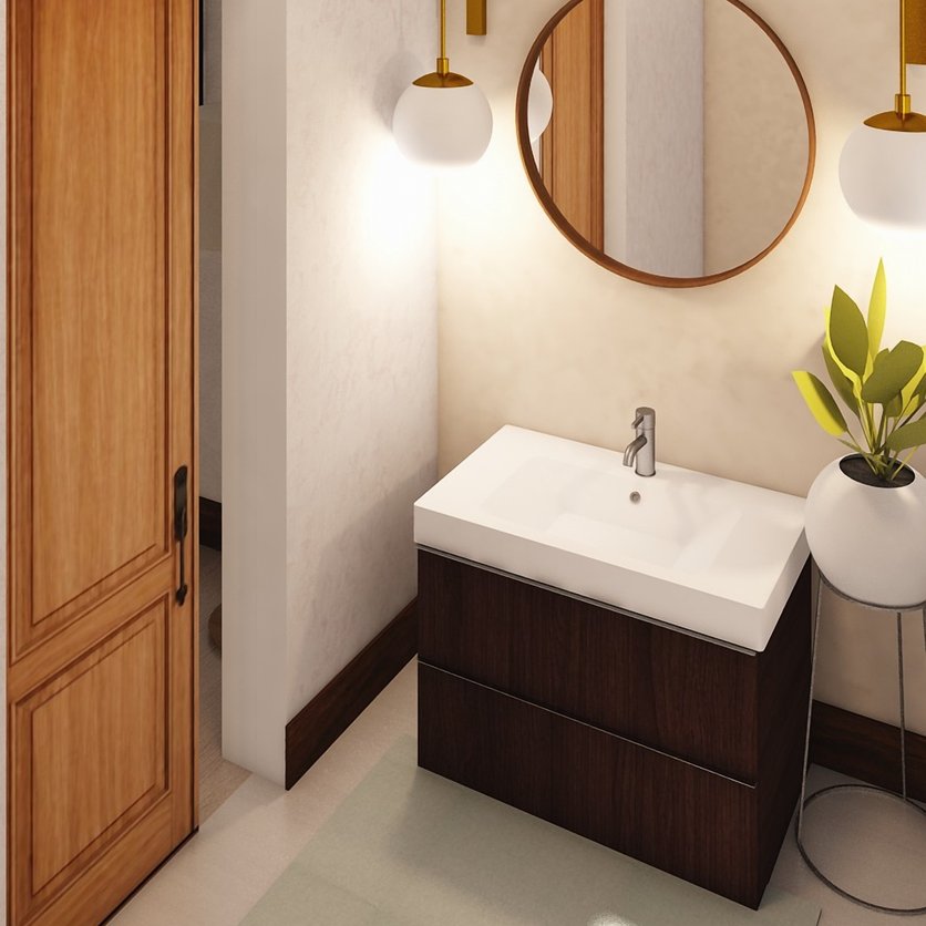 Mid-century bathroom
