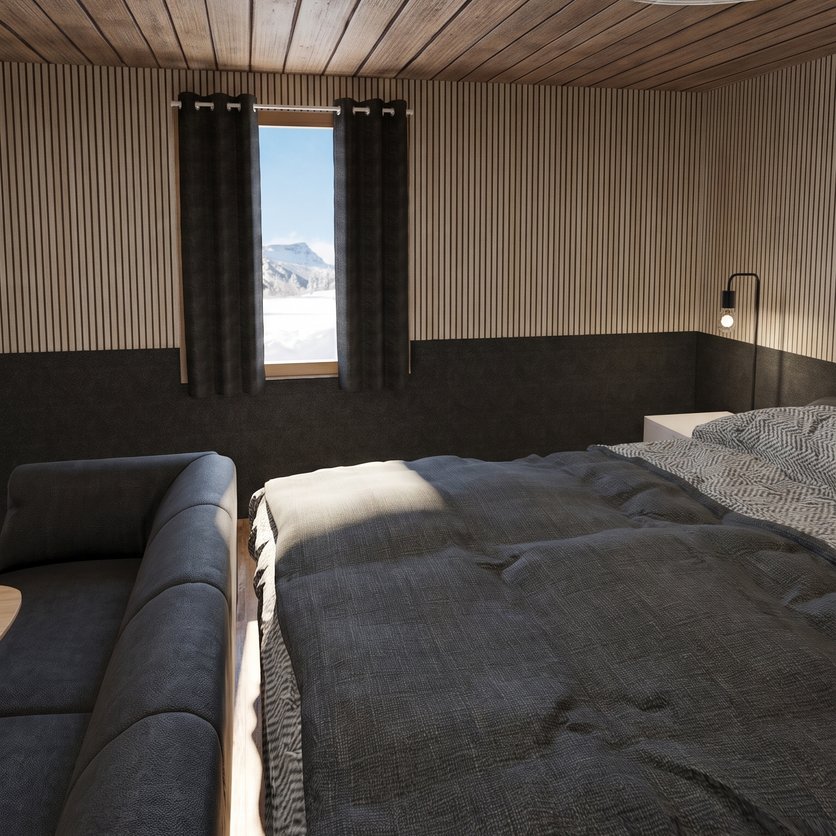 camera da letto in stile Farmhouse
