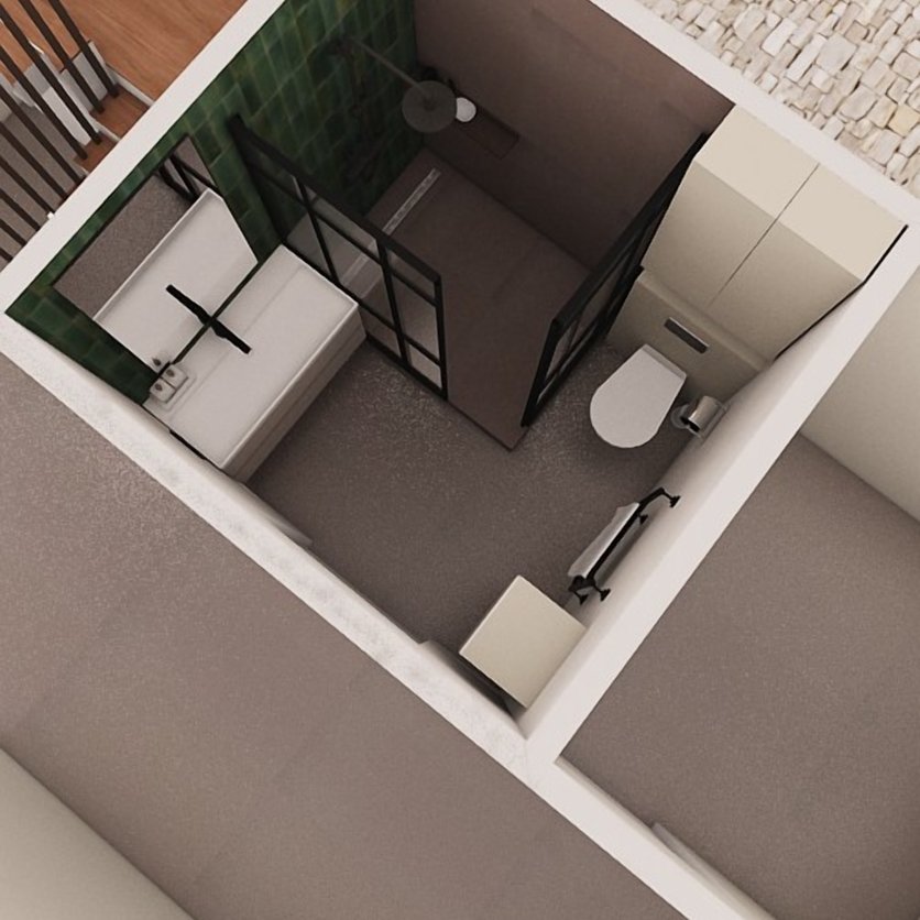 Mid-century bathroom