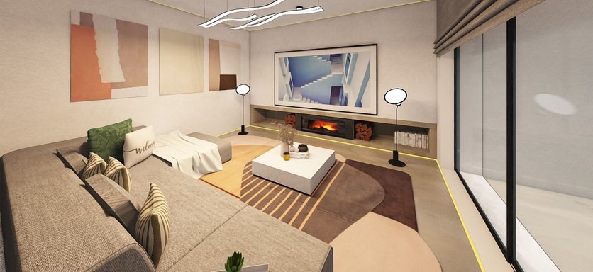 Contemporary living room