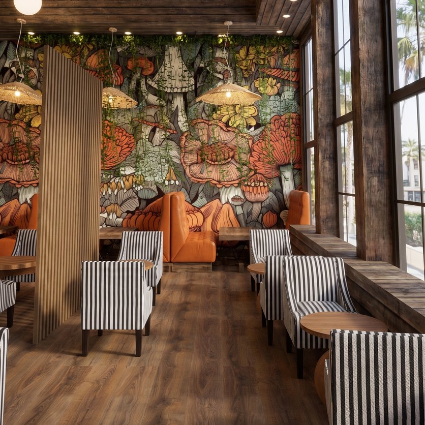 Contemporary cafe