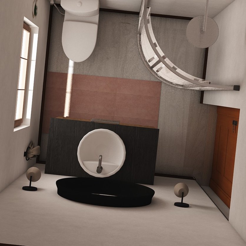 Mid-century bathroom
