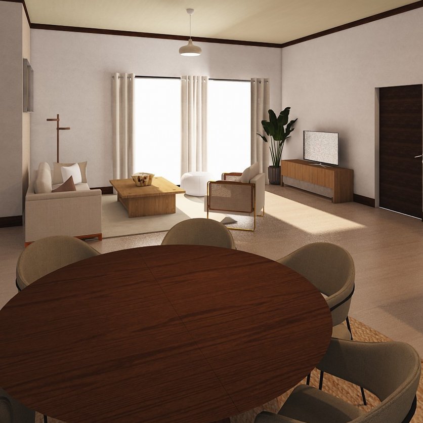 Mid-century living room
