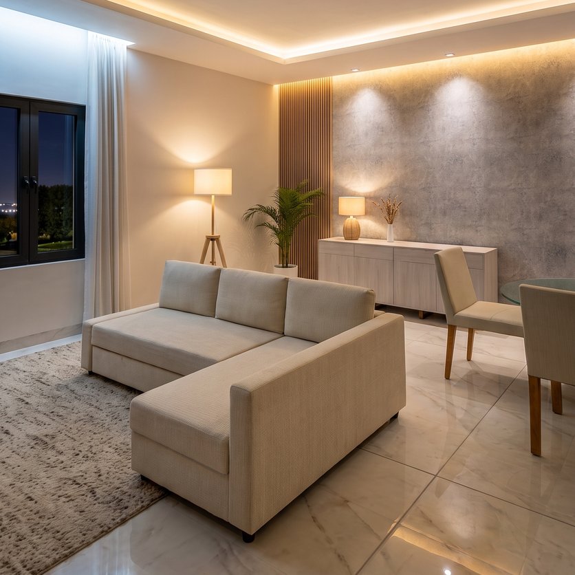 Mid-century living room