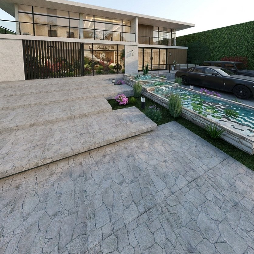 Contemporary outdoor space