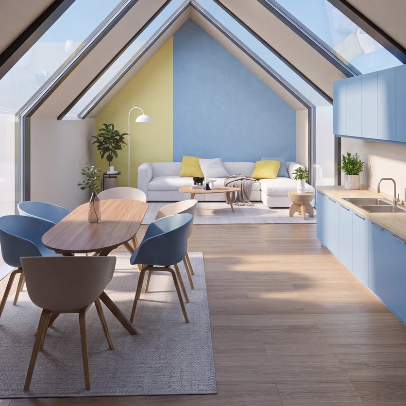 Mid-century living room