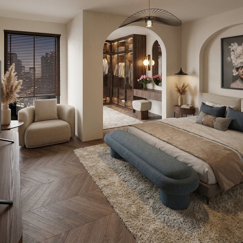 Contemporary bedroom