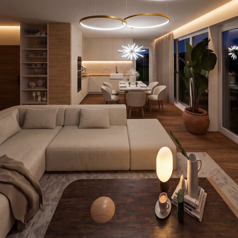 Mid-century living room