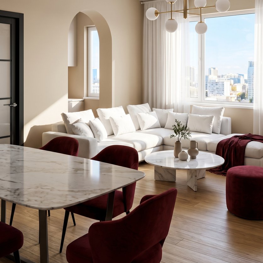 Mid-century living room