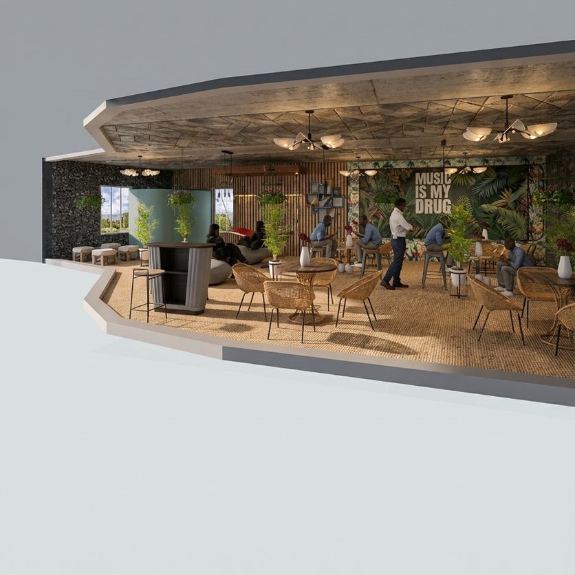 Eclectic cafe