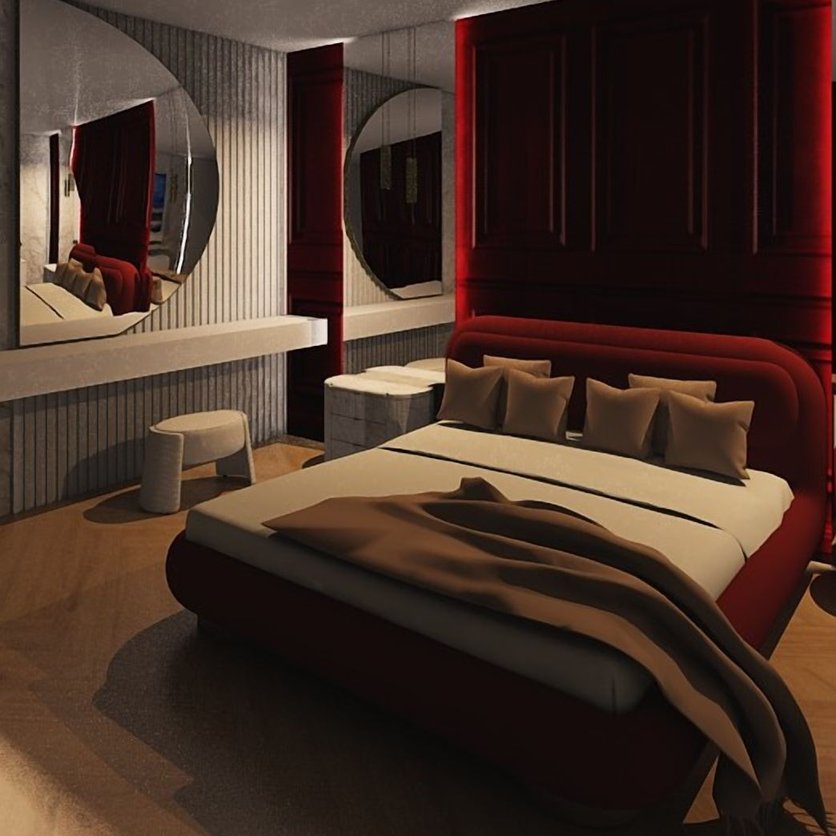 Mid-century bedroom