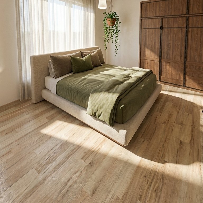 dormitorio estilo Mid-century