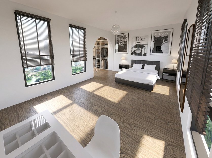 Mid-century bedroom