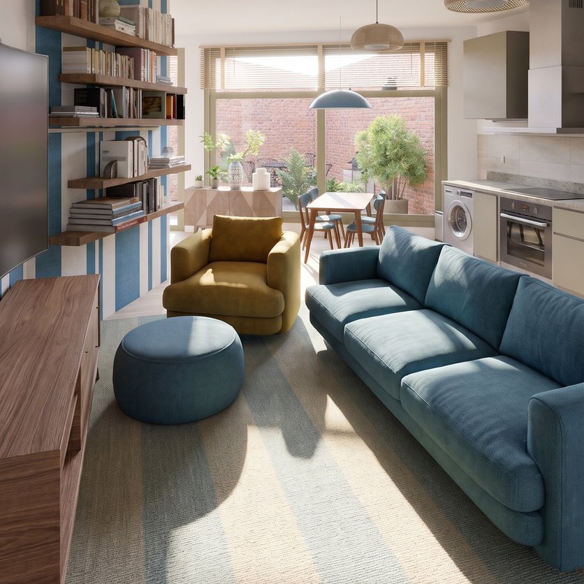 Mid-century living room