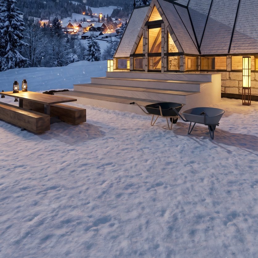 Facade Alpine outdoor space