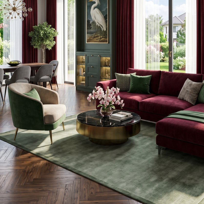 sala de estar estilo Contemporáneo