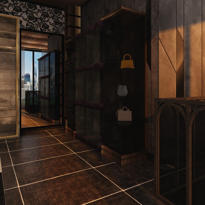 Mid-century closet