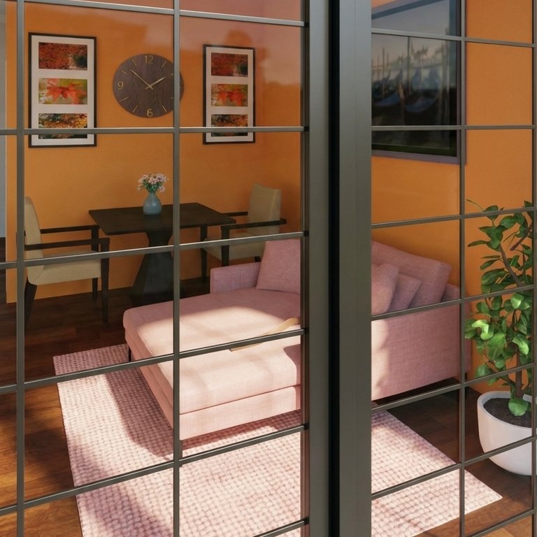 sala de estar em estilo Contemporâneo