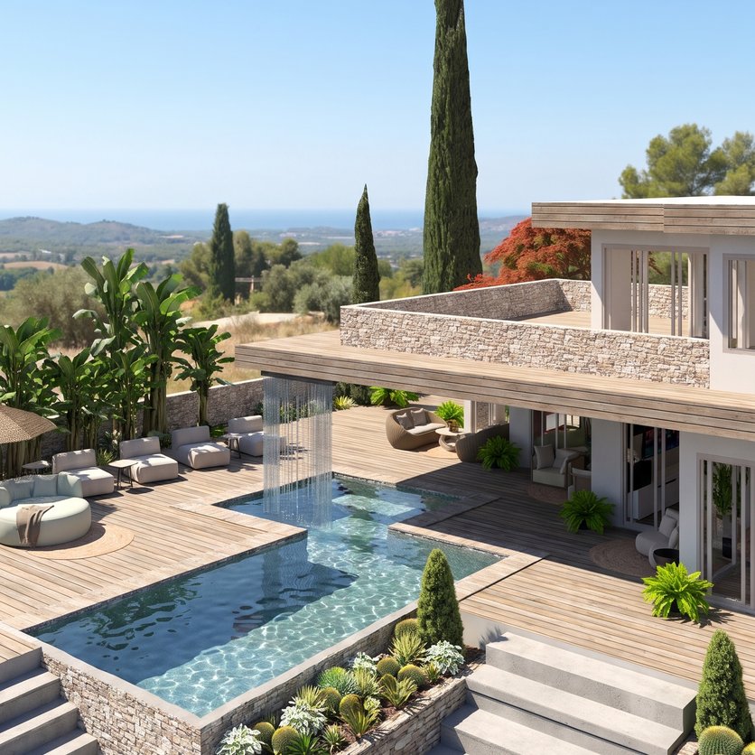 espace extérieur Landscape Mediterranean
