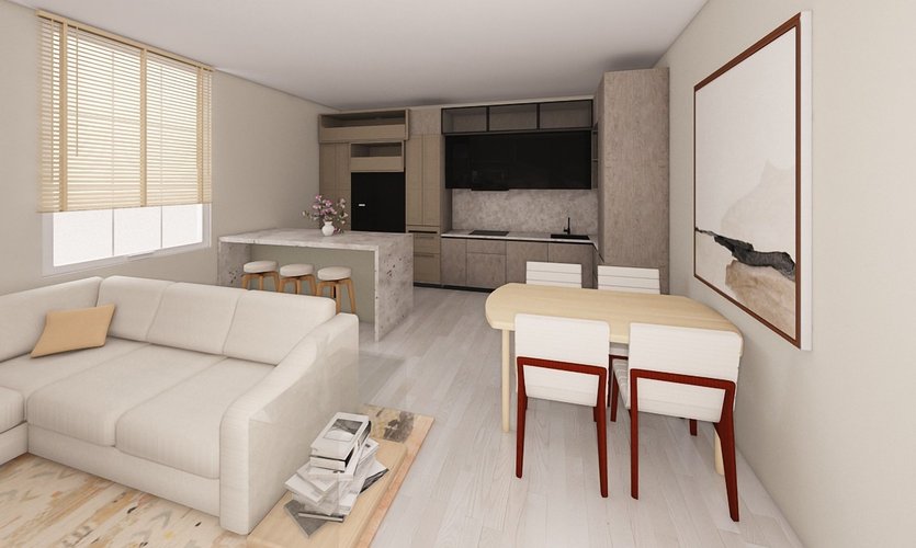 Mid-century living room