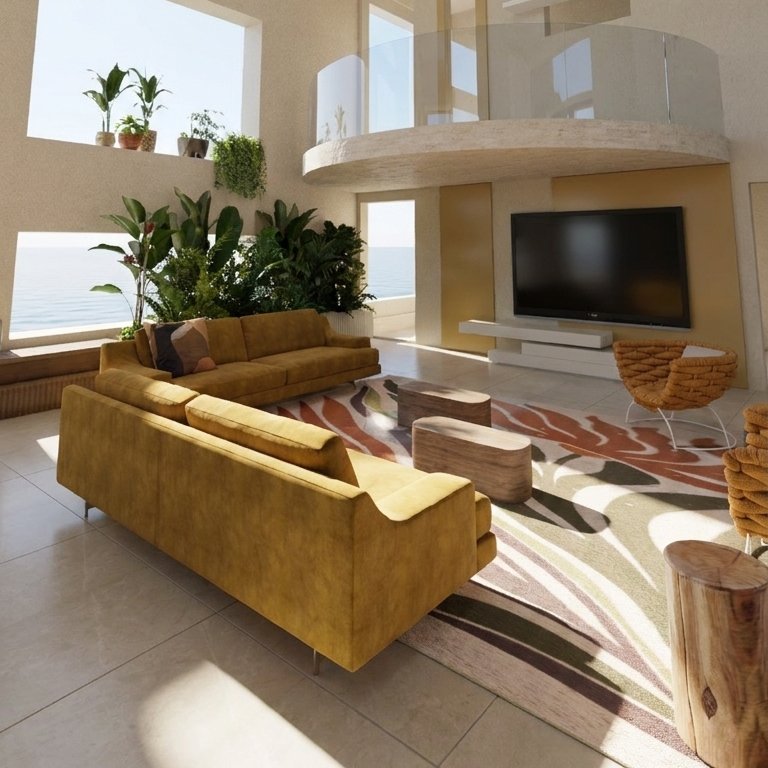 Mid-century living room