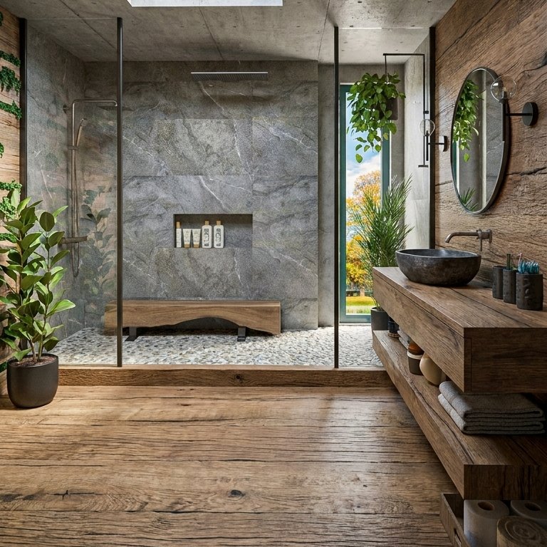 Mid-century bathroom