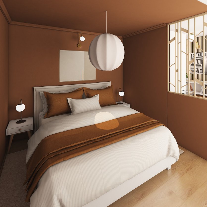 Mid-century bedroom